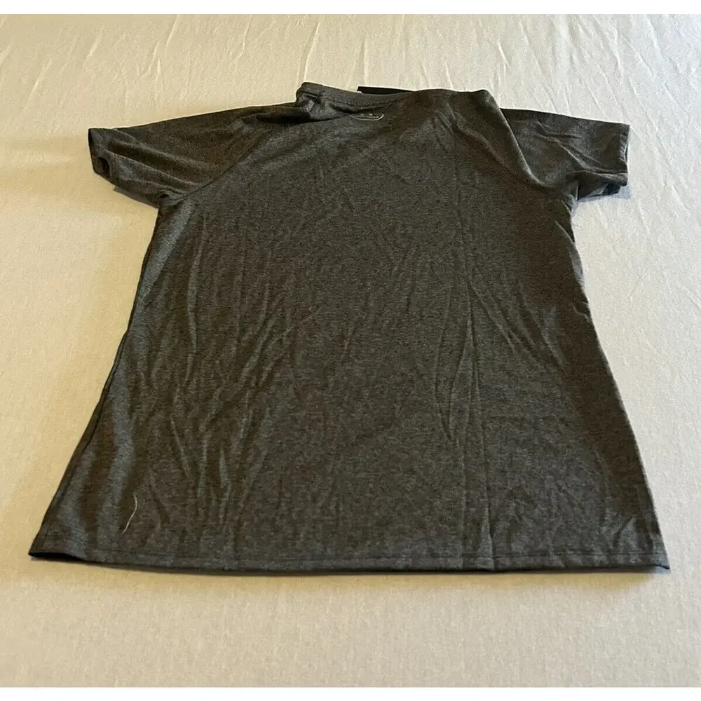 Under Armour Women T-Shirt UA Team Heatgear Short Sleeve Med Carbon Heather NWT